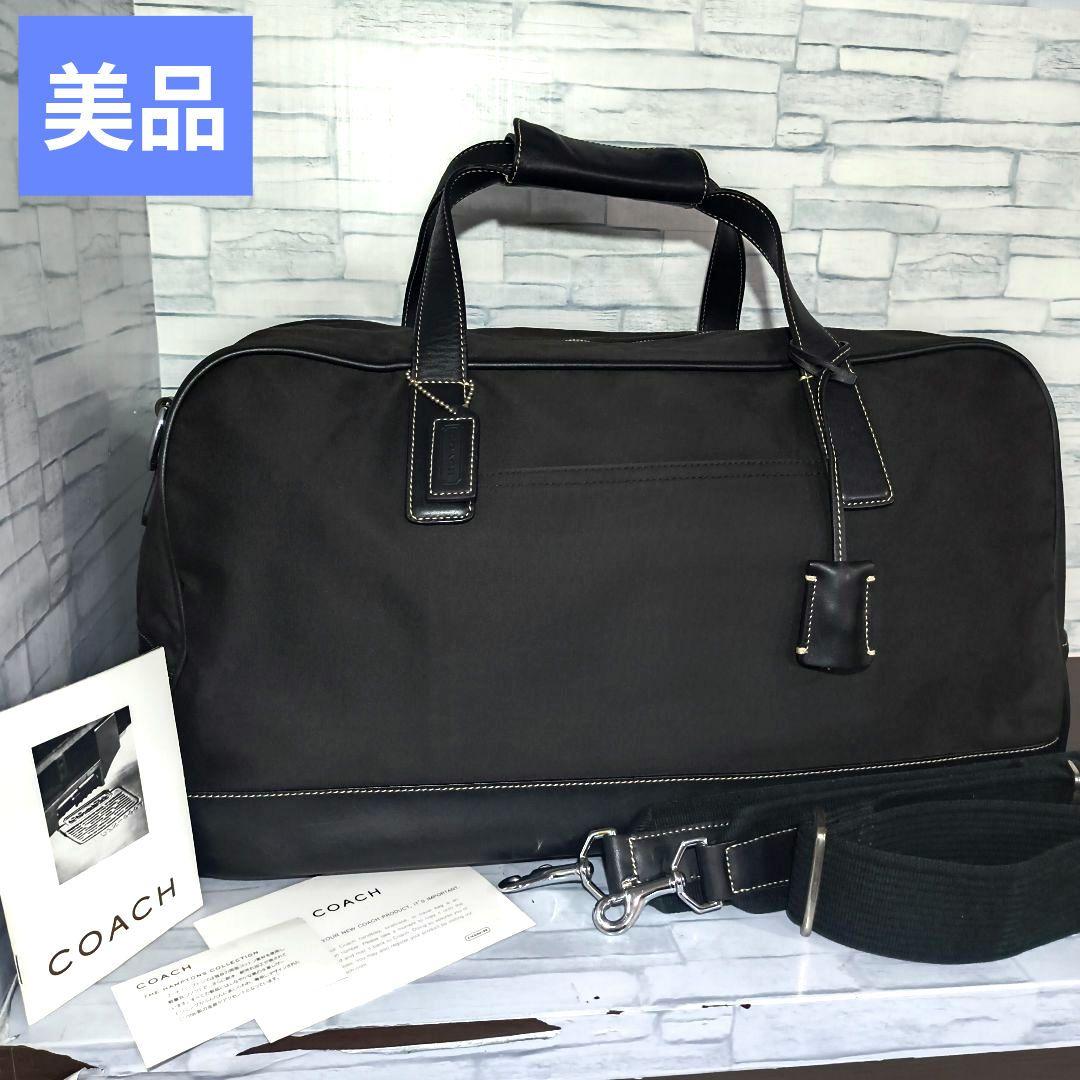 い*ー様 【美品】COACH ボストンバッグ ショルダー付き