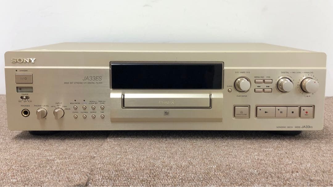 【ジャンク品】　ソニー MDS-JA33ES MDプレーヤー　ESシリーズ