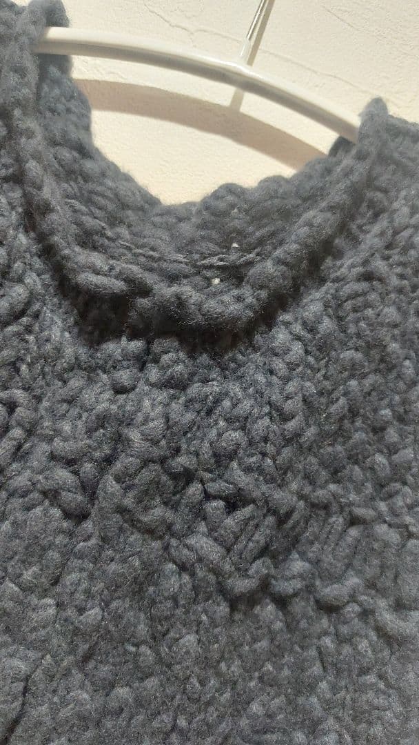 北欧、暮らしの道具店　ウール混のチャンキーニットベスト