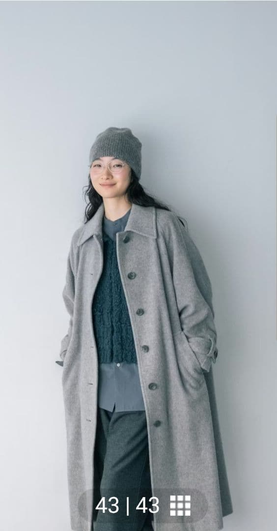 北欧、暮らしの道具店　ウール混のチャンキーニットベスト