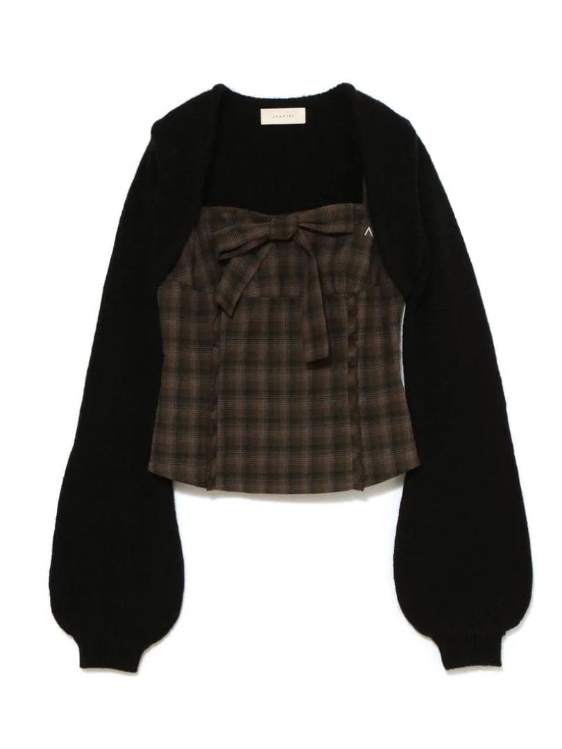 トップス andmary Tyla ribbon set tops