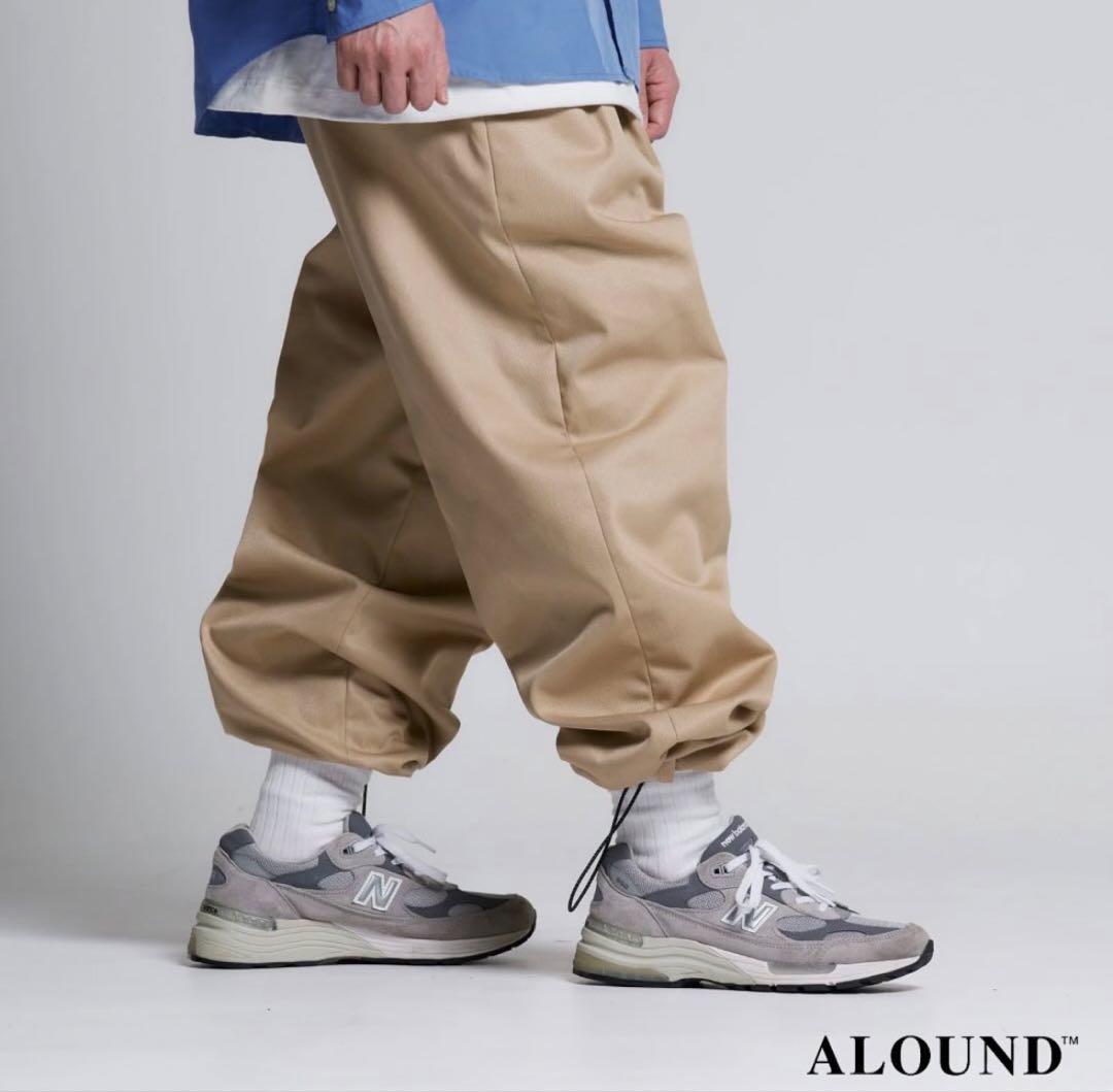 パンツ ALOUND TWOTUCK TAPERED CHINO PANTS