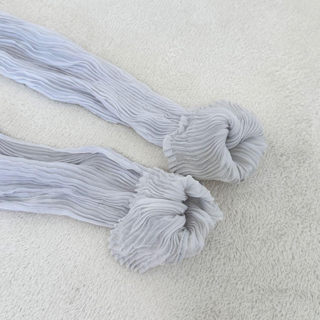 極美品✨ISSEY MIYAKE プリーツ　グレー　長袖　トップス　Lサイズ