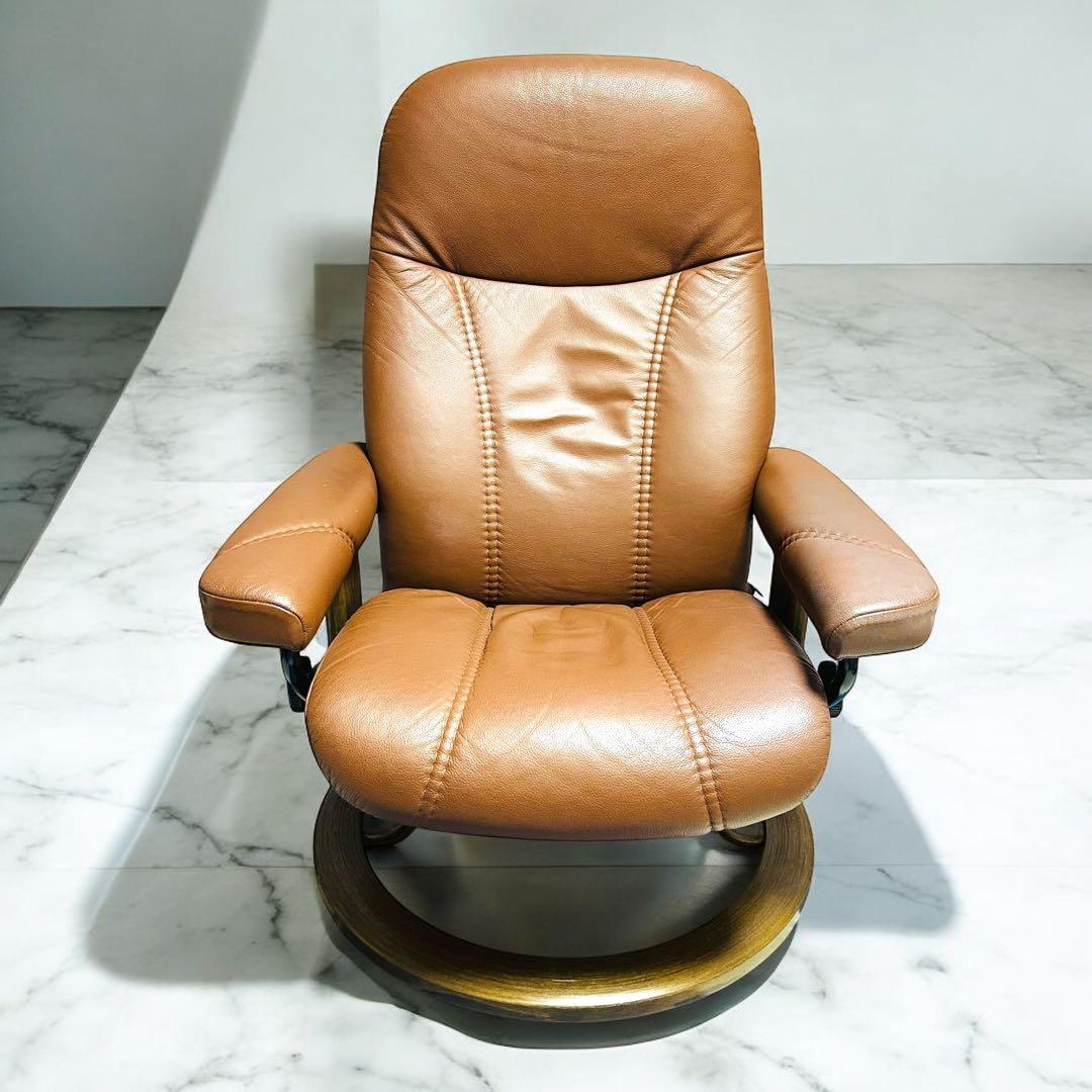 ①EKORNES コンサル S ストレスレスチェア
