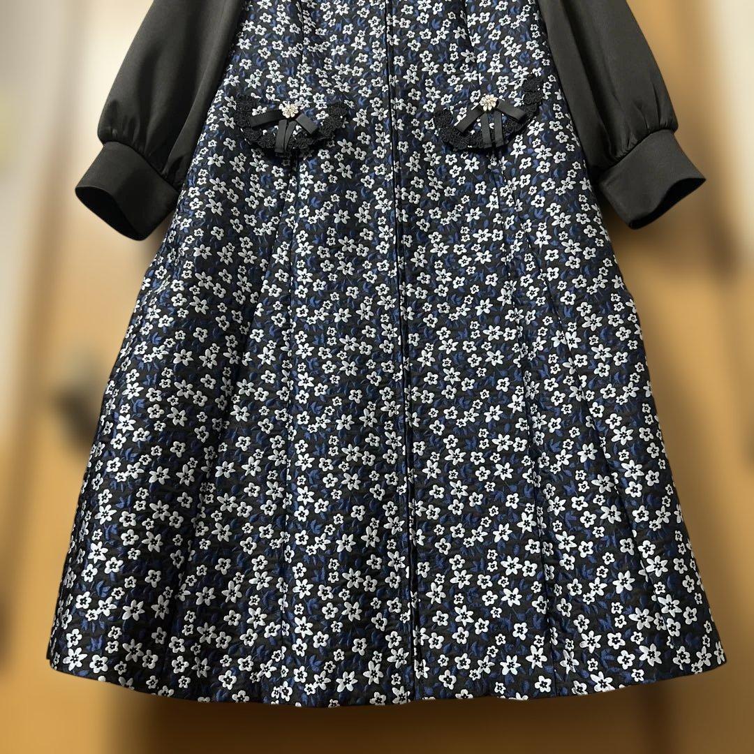 42スーパービューティー　新品未使用　前空きジャガードワンピース