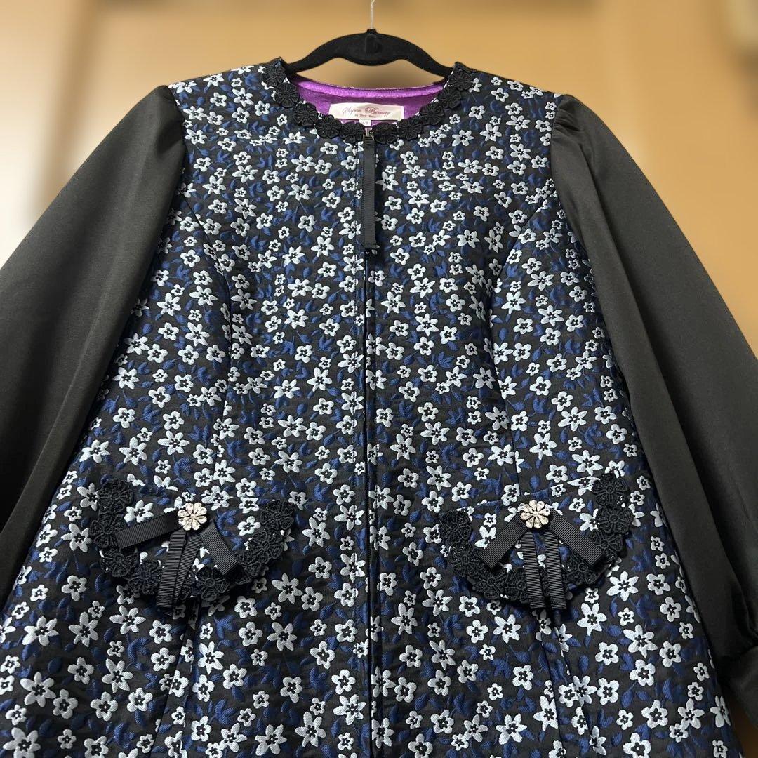 42スーパービューティー　新品未使用　前空きジャガードワンピース