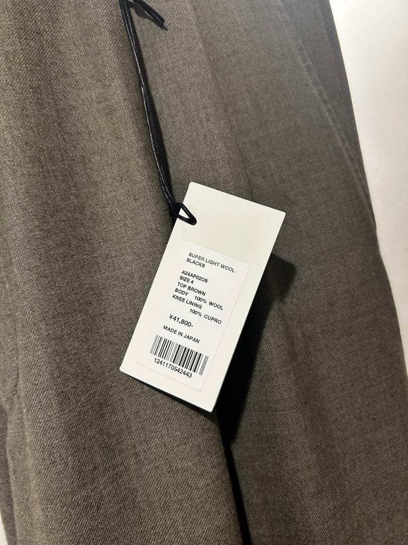 パンツ auralee super light wool two-tuck slacks