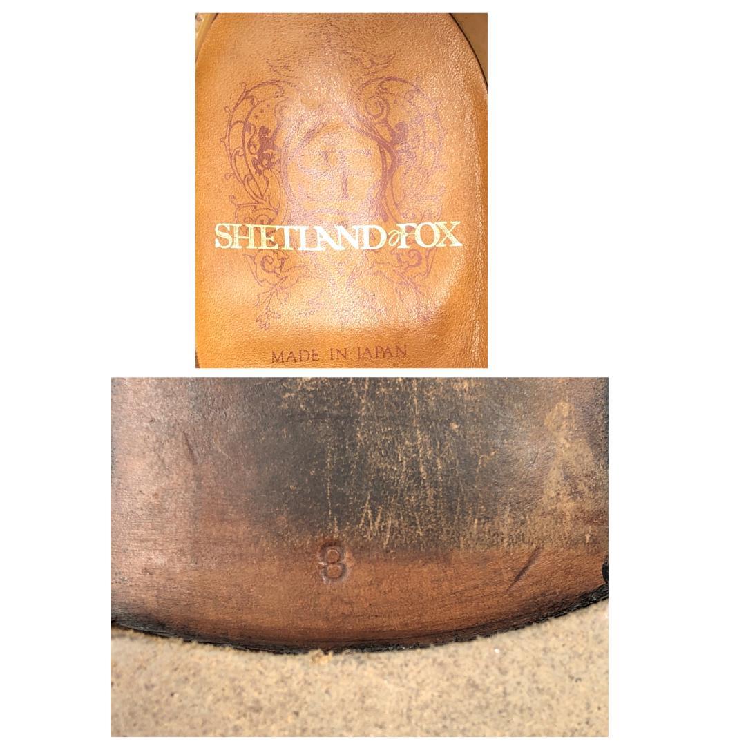 SHETLANDFOX シェットランドフォックス 8 モンクストラップ 黒