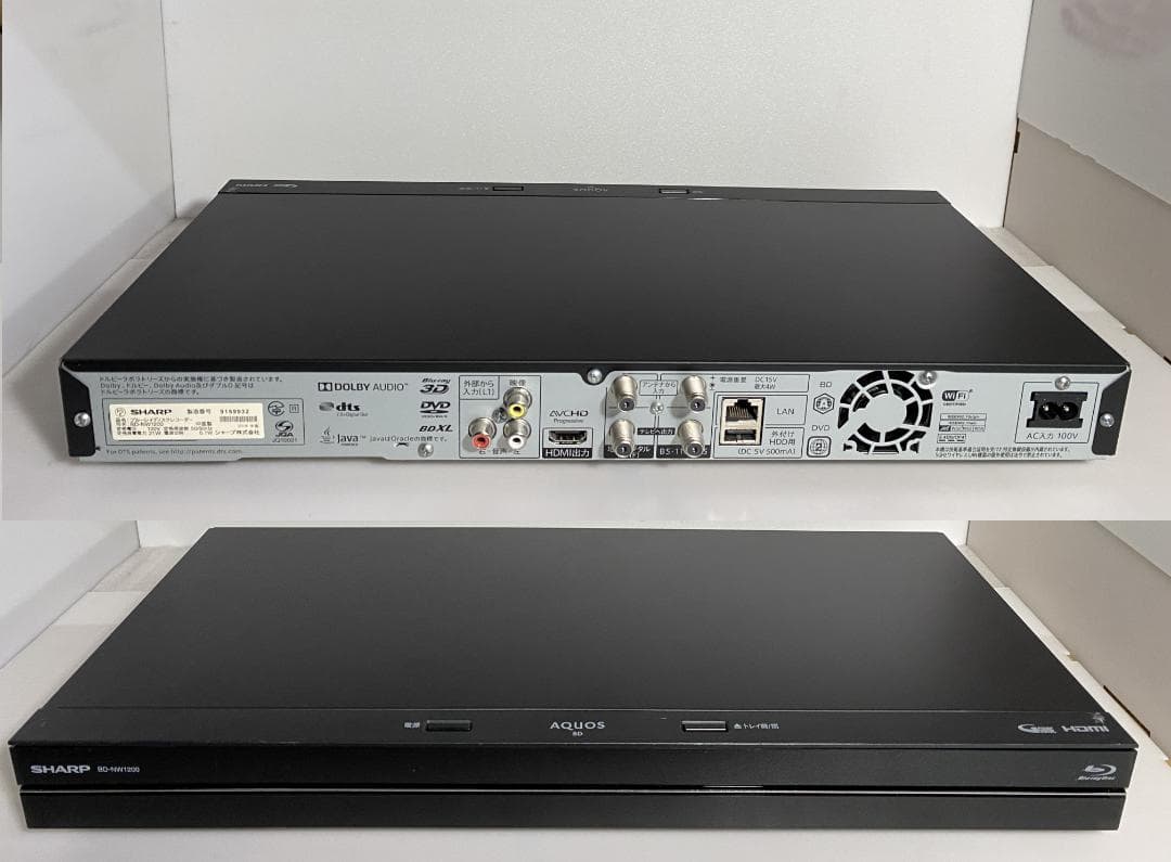 タイムセール中　BD-ＮW1200　18年製 容量アップHDD：1TB