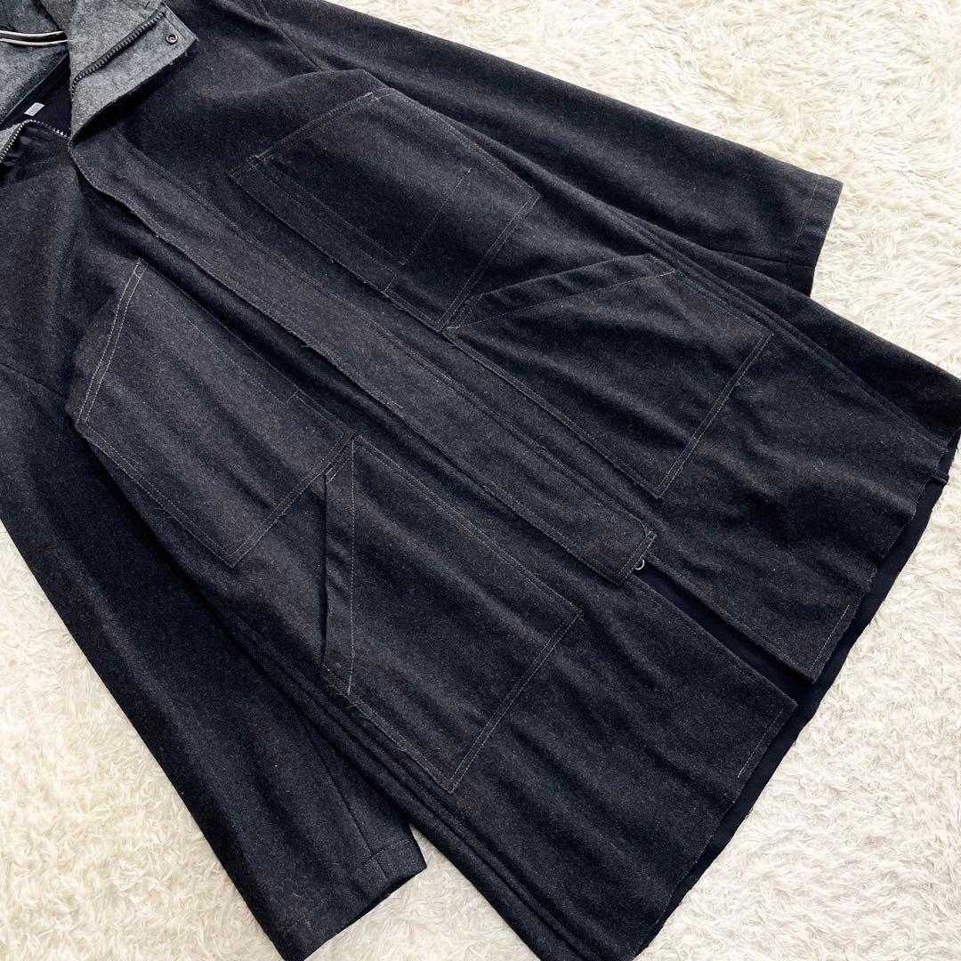 Marithe + Francois Girbaud ウール 切り替え コート