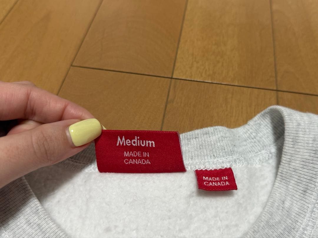 SUPREME グレー トレーナー