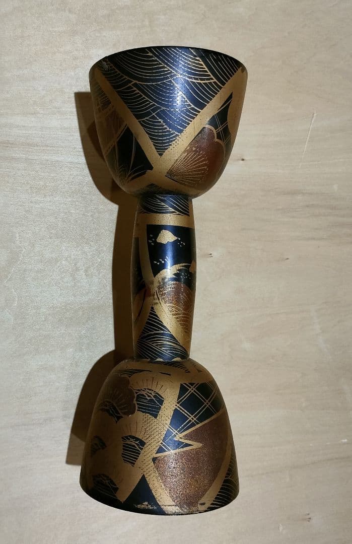 You 小鼓の胴 梅松菊の図柄