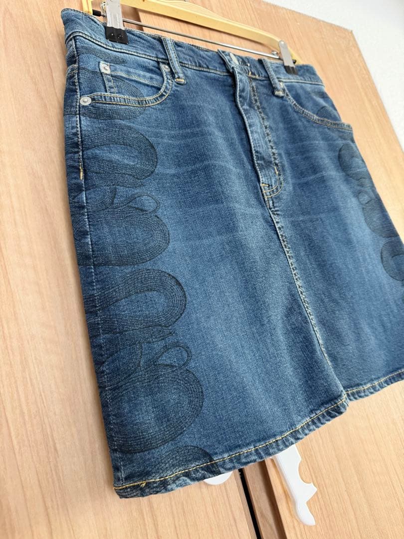 hysteric glamour SNAKE LOOP タイトデニムスカート