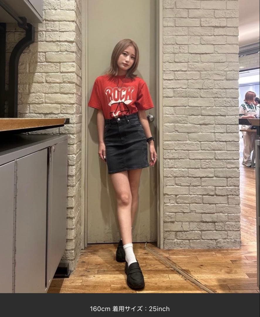 hysteric glamour SNAKE LOOP タイトデニムスカート