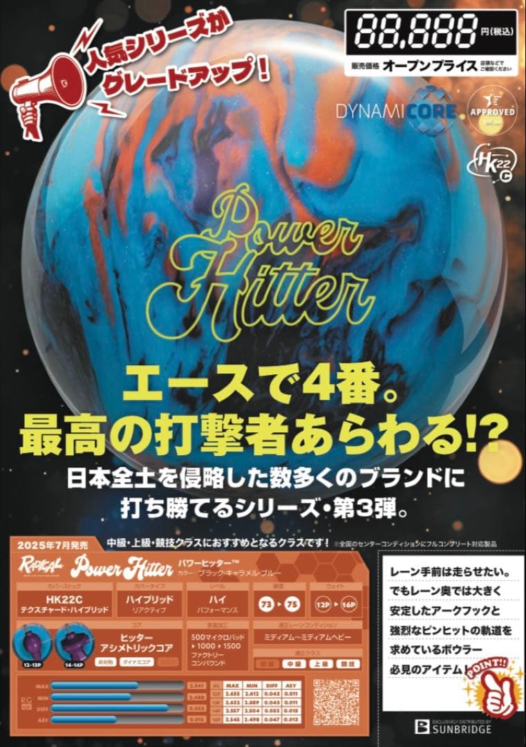 【新品未使用】パワーヒッター 15p