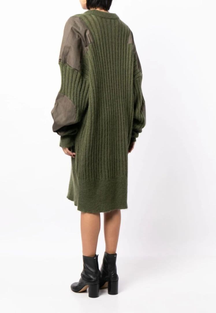 Vaquera Militaryニットドレス オリーブグリーン ワンピース