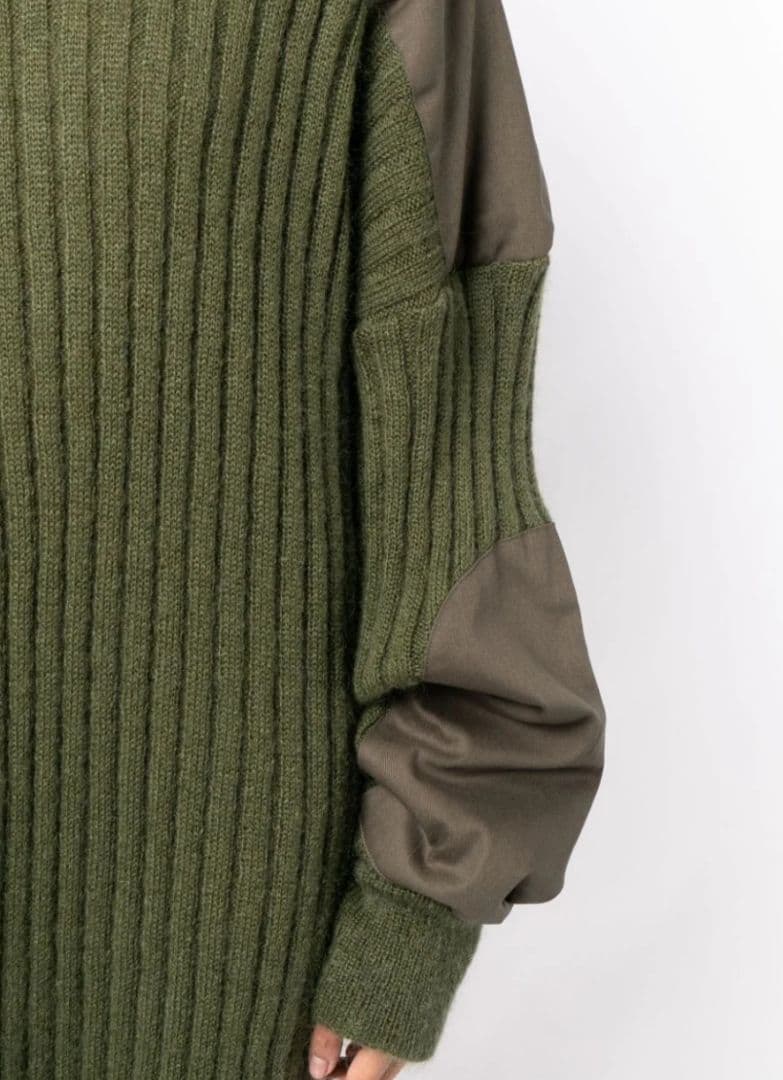 Vaquera Militaryニットドレス オリーブグリーン ワンピース