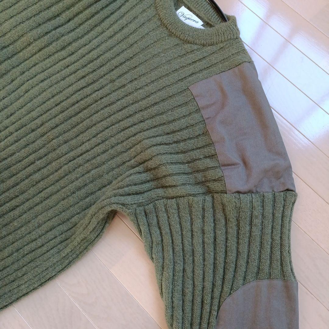 Vaquera Militaryニットドレス オリーブグリーン ワンピース