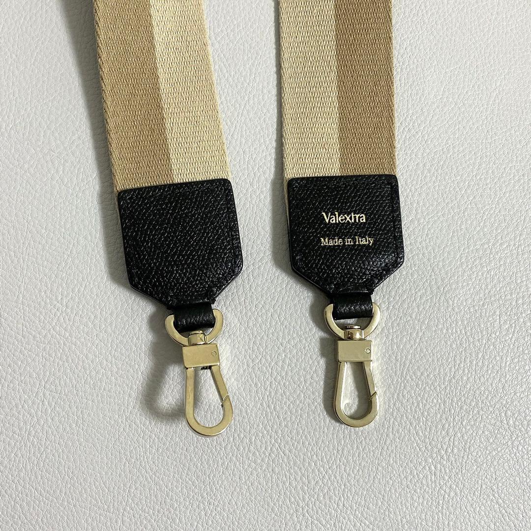 Valextra / ジャガード ショルダーストラップ ベージュ