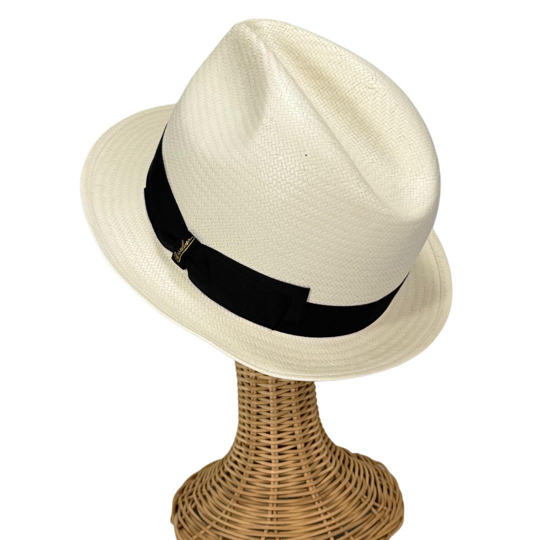 Borsalino　ペーパ素材　ストローハット　約57cm