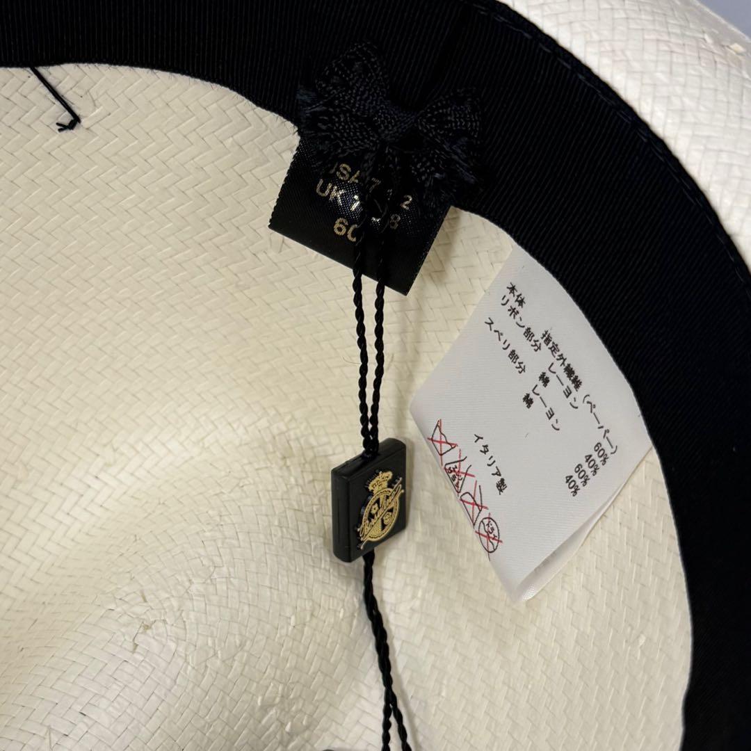 Borsalino　ペーパ素材　ストローハット　約57cm