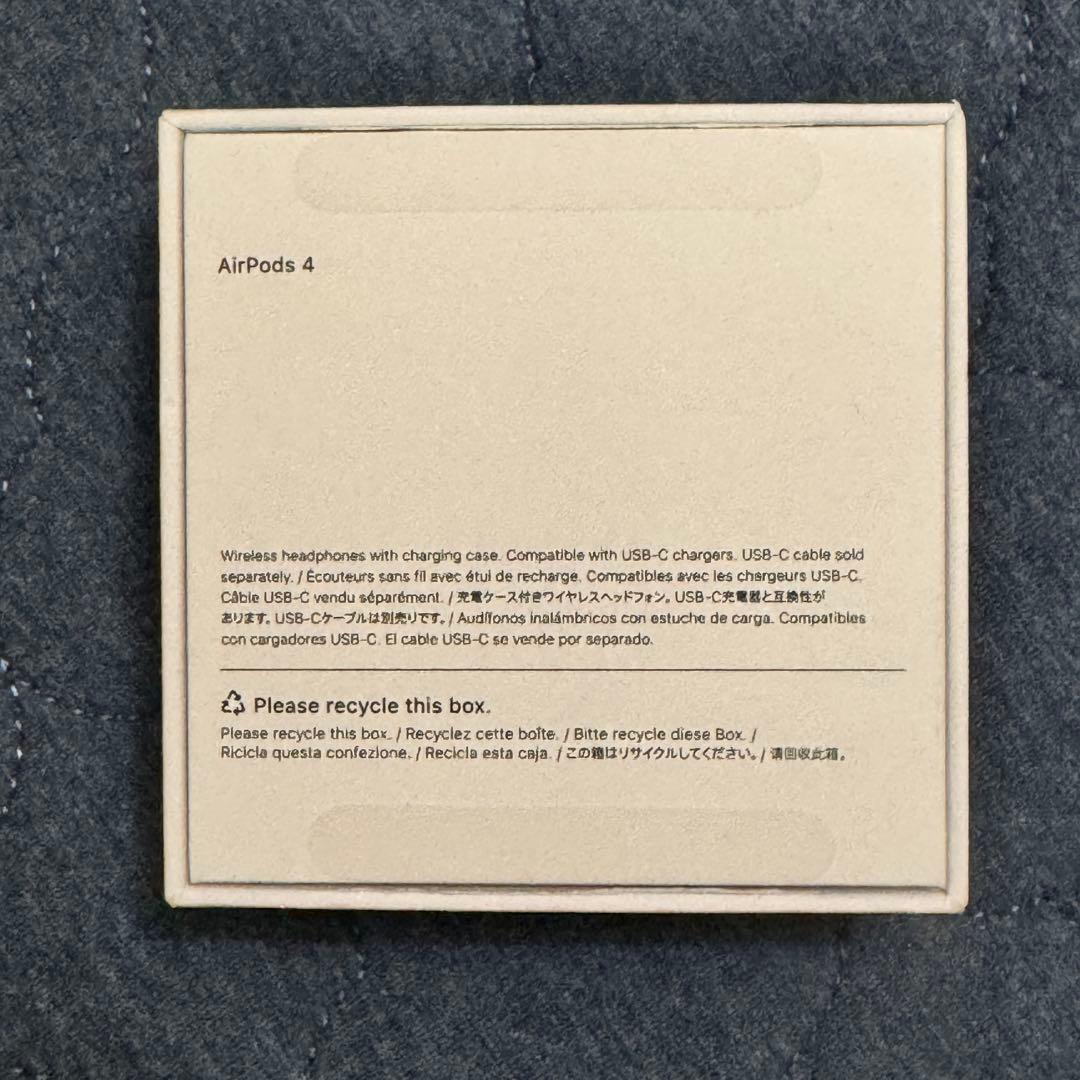 AirPods4＋Apple care2年 ※純正 本物です。