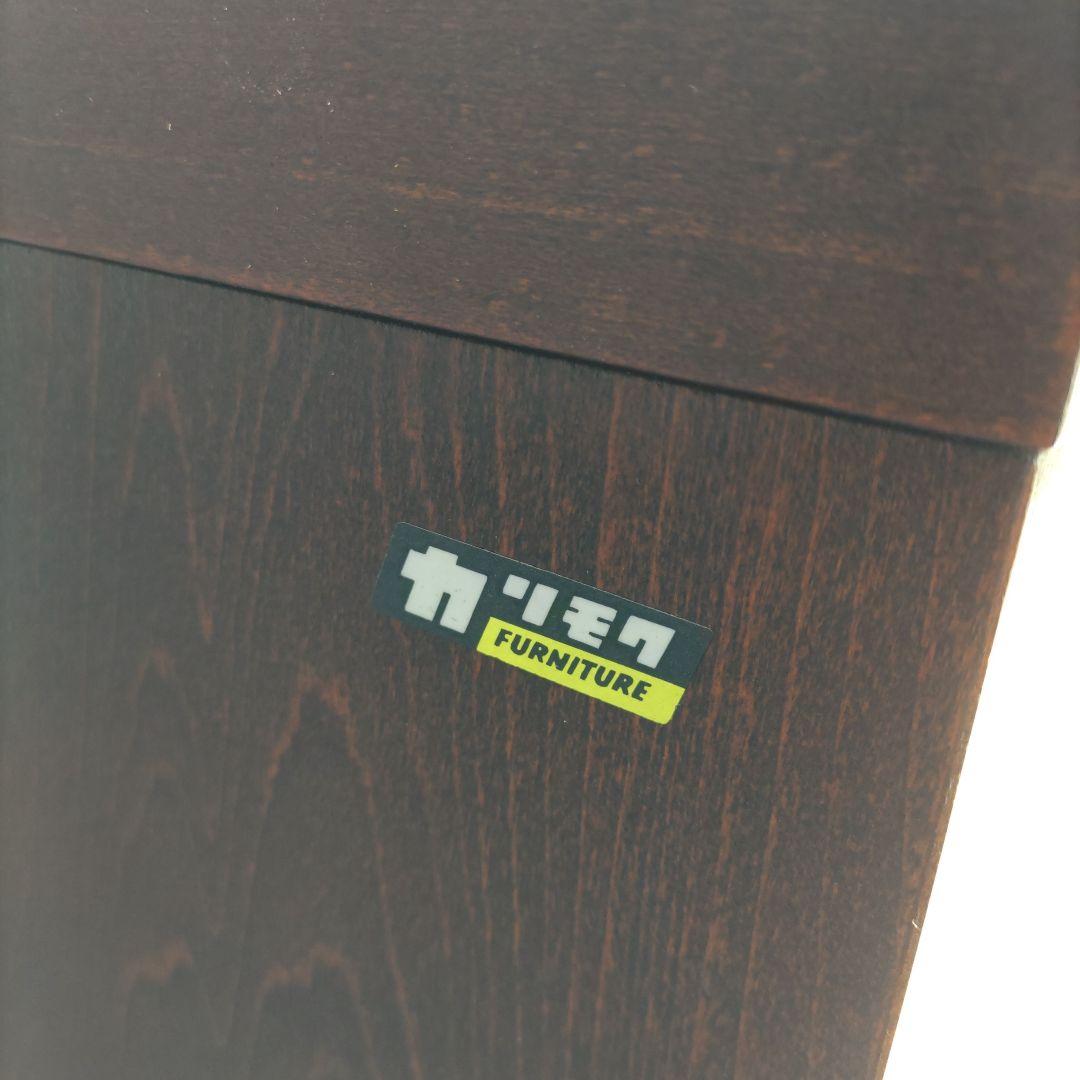 【状態良】オールドカリモク　キュリオケース　食器棚　2面採光