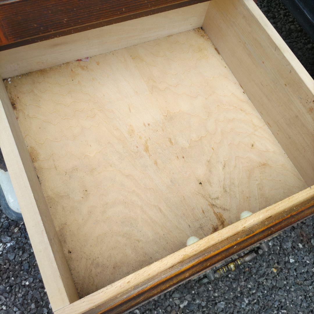 【状態良】オールドカリモク　キュリオケース　食器棚　2面採光