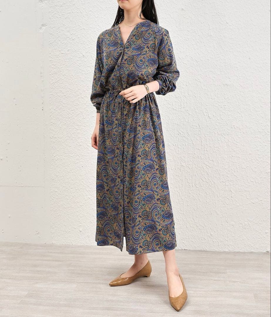 美品✨SOEJU ソージュ ペイズリー柄ワンピース