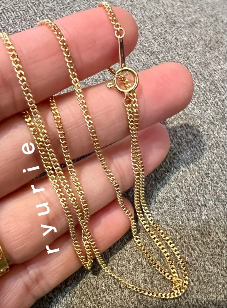 18金K182DCネックレス50センチユニセックス 喜平