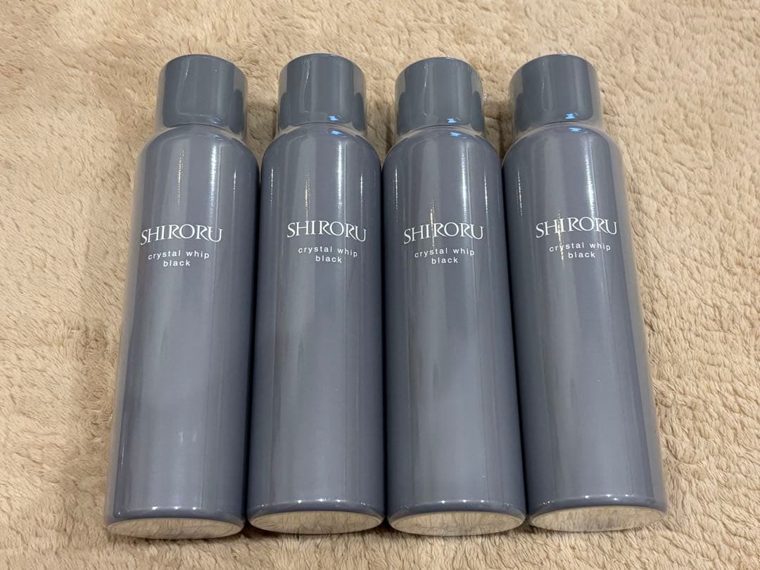 すまいる　SHIRORU クリスタルホイップブラック 120g 4本セット