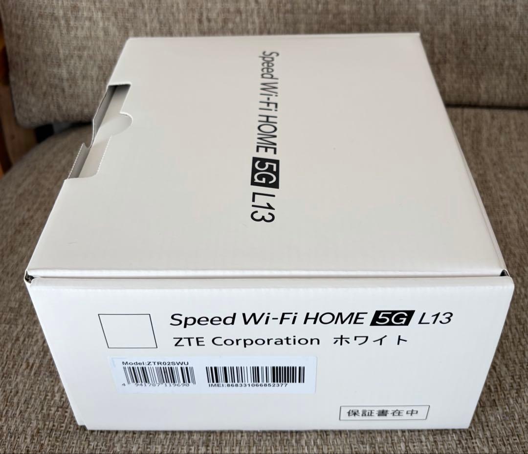 新品未使用品　Speed Wi-Fi  5G L13