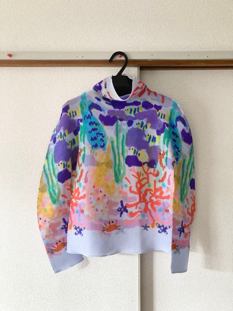 【美品】イッセイミヤケ me マーメイド 長袖カットソー Tシャツ