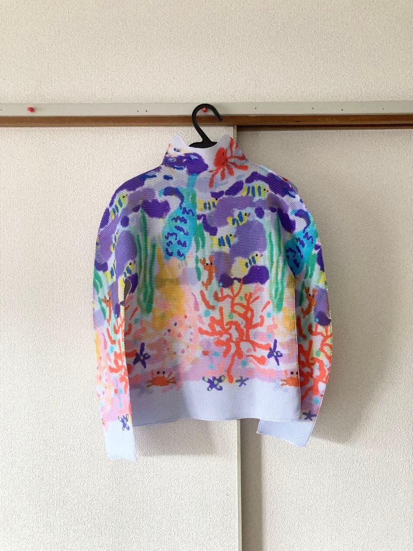 【美品】イッセイミヤケ me マーメイド 長袖カットソー Tシャツ