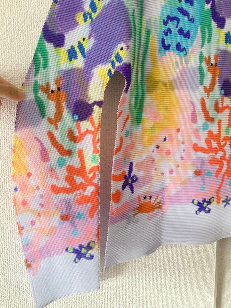 【美品】イッセイミヤケ me マーメイド 長袖カットソー Tシャツ