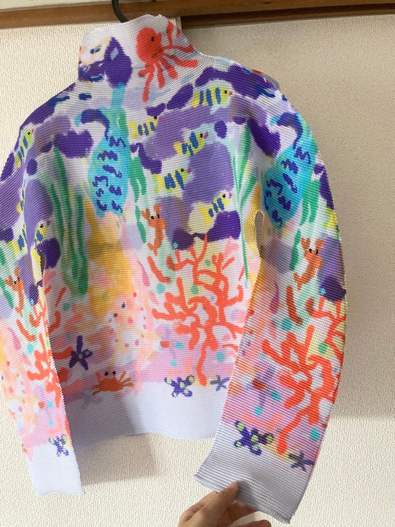 【美品】イッセイミヤケ me マーメイド 長袖カットソー Tシャツ