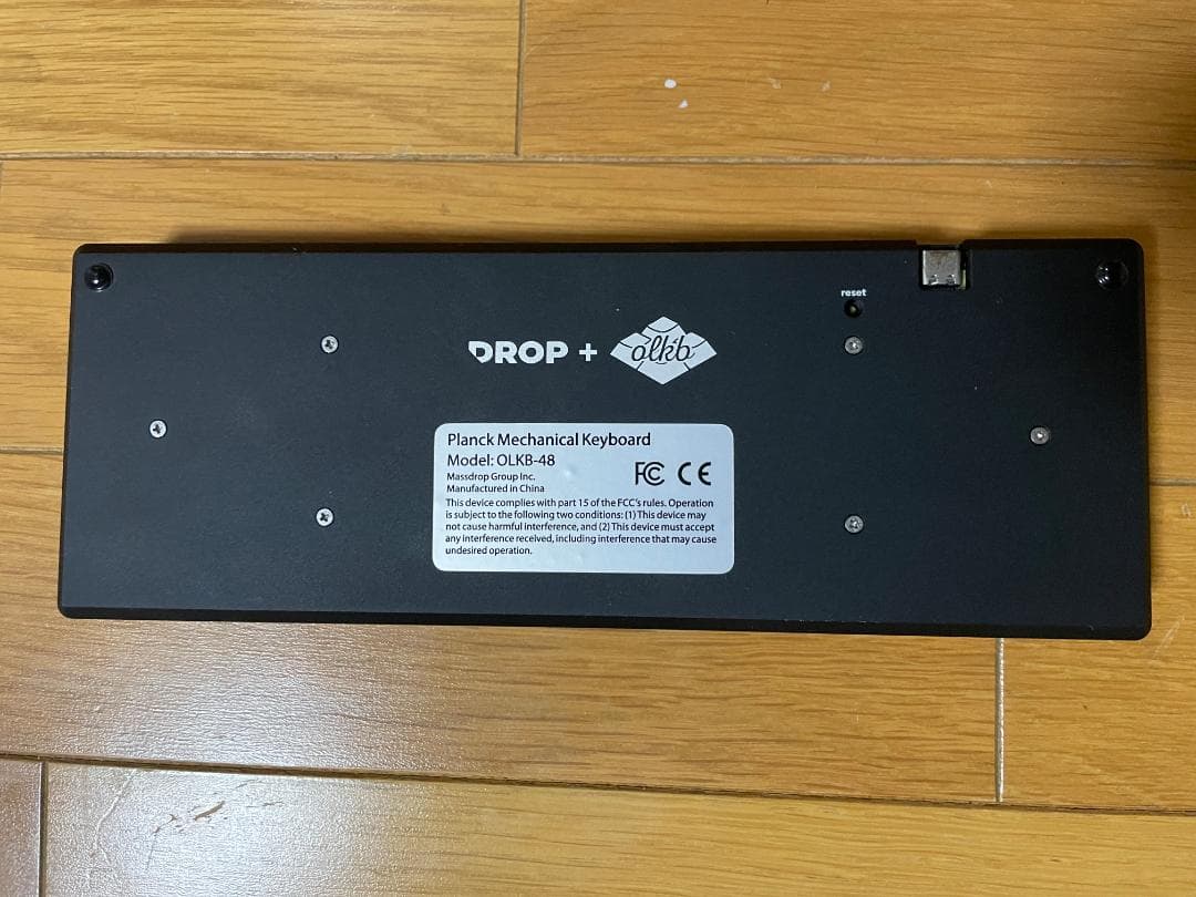 40%キーボード drop planck v7 完成品