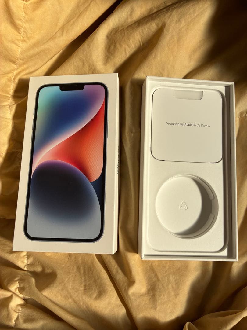 iPhone 14Plus 128GB ブルー 箱付き IMEIは画像4枚目記載