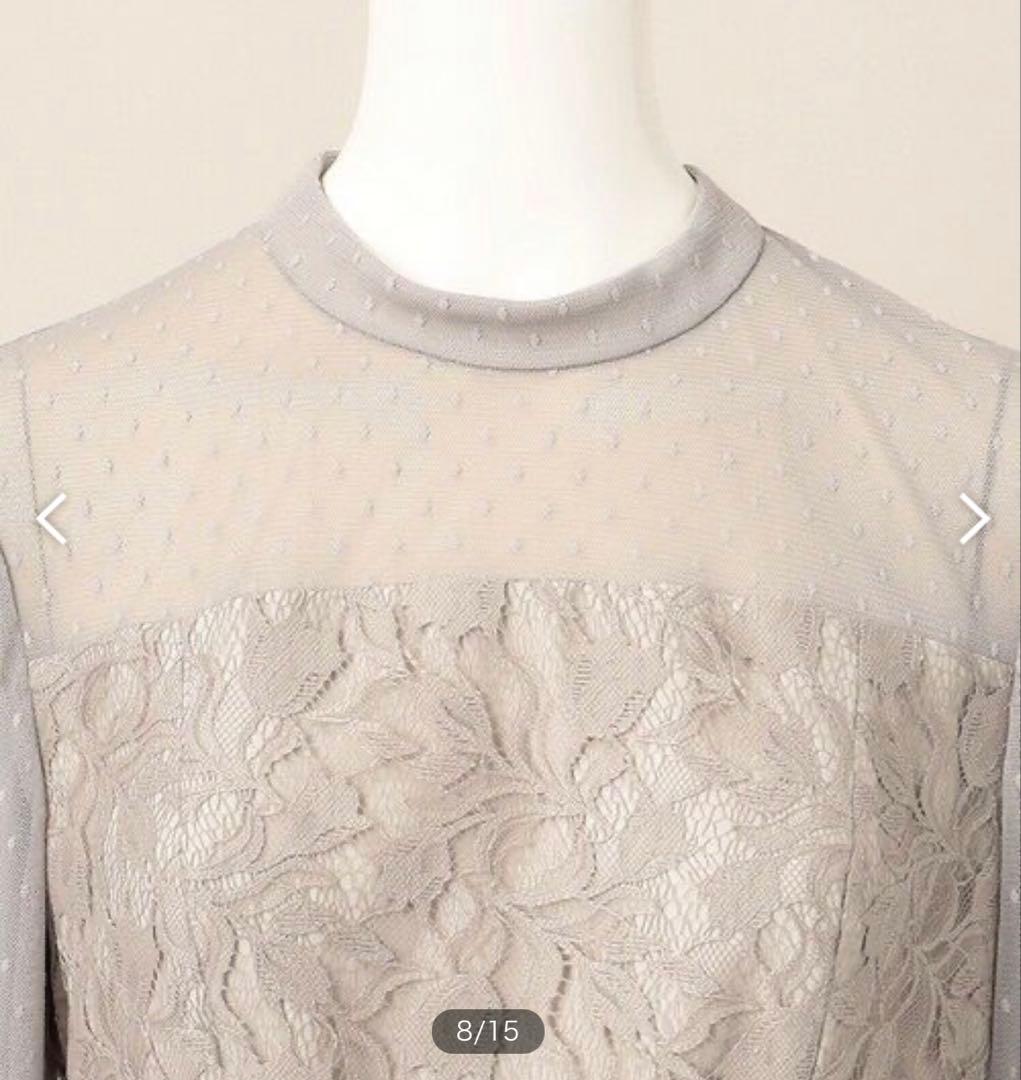 【23区　APPLAUDIR】レース 切替 ドレス