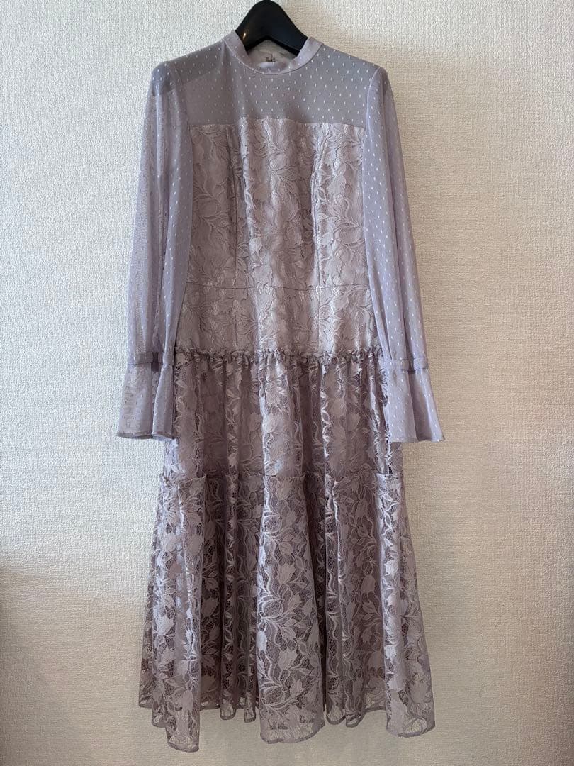 【23区　APPLAUDIR】レース 切替 ドレス