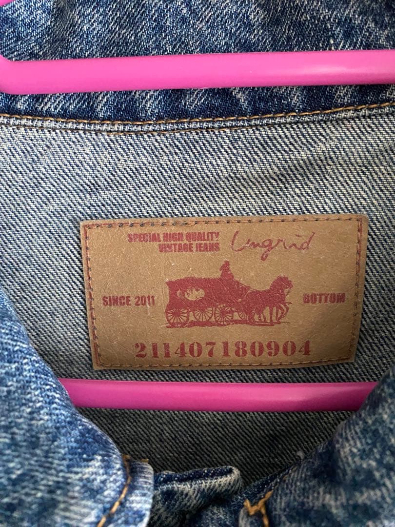 ungrid ビッグシルエットデニムジャケット ブルー　美品