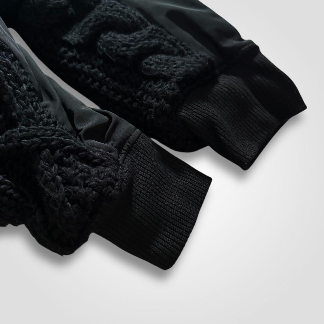 1717◆antiqua アンティカ MA-1ドッキングアウター ブラック