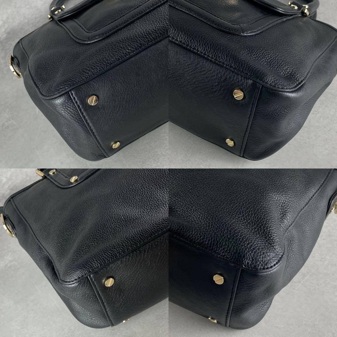 ✨美品✨トリーバーチ　アマンダ ミニサッチェル　2way メダリオン　レザー　黒