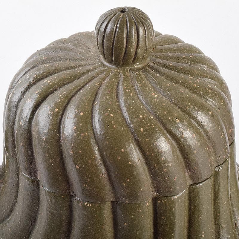 中国　顧景舟銘　紫砂　緑泥　急須　茶壷　合わせ箱　M　R7623