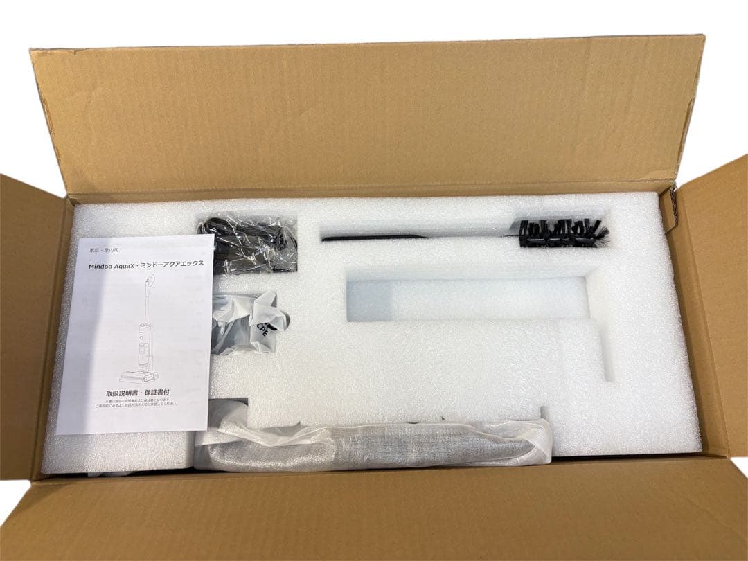 ②Mindoo AquaX コードレス 水拭き掃除機 クリーム メーカー再生品