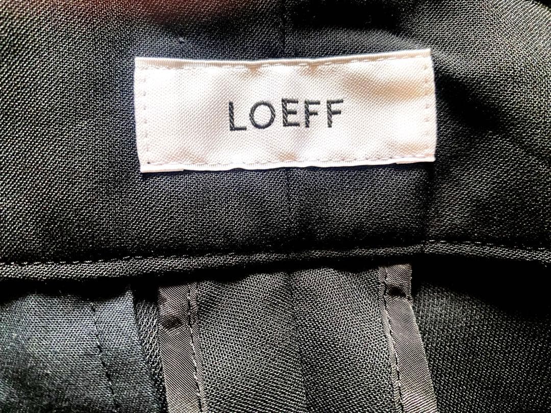 UNITED ARROWS ロエフLOEFF サスペンダーパンツ 黒