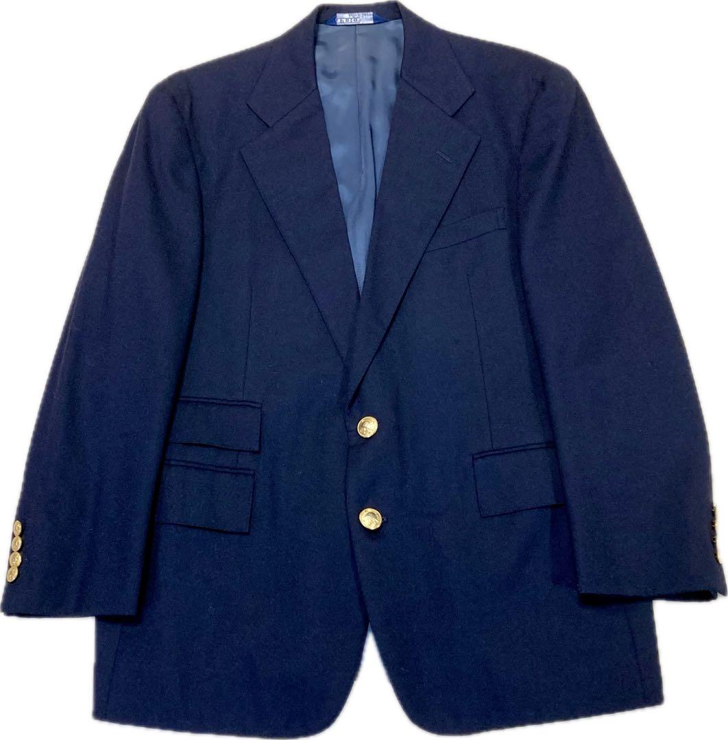 チョコレート★ポロラルフローレン♂ウールサージ金ボタンブレザージャケット