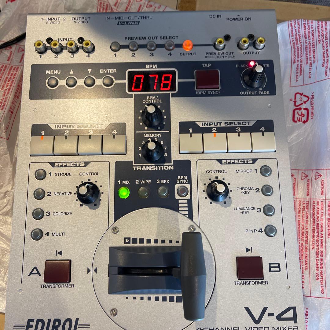 S*H様 EDIROL V-4 4チャンネルビデオミキサー 他機材一式