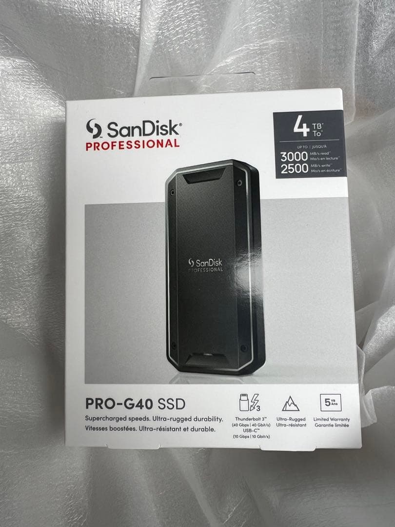 外付けハードディスク・ドライブ SanDisk Professional PRO-G40 SSD - 4 TB