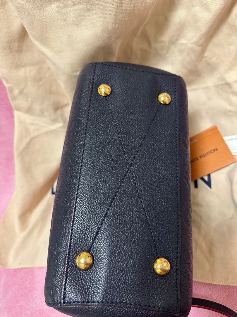 Louis Vuitton ハンドバッグ ネイビー/レッド